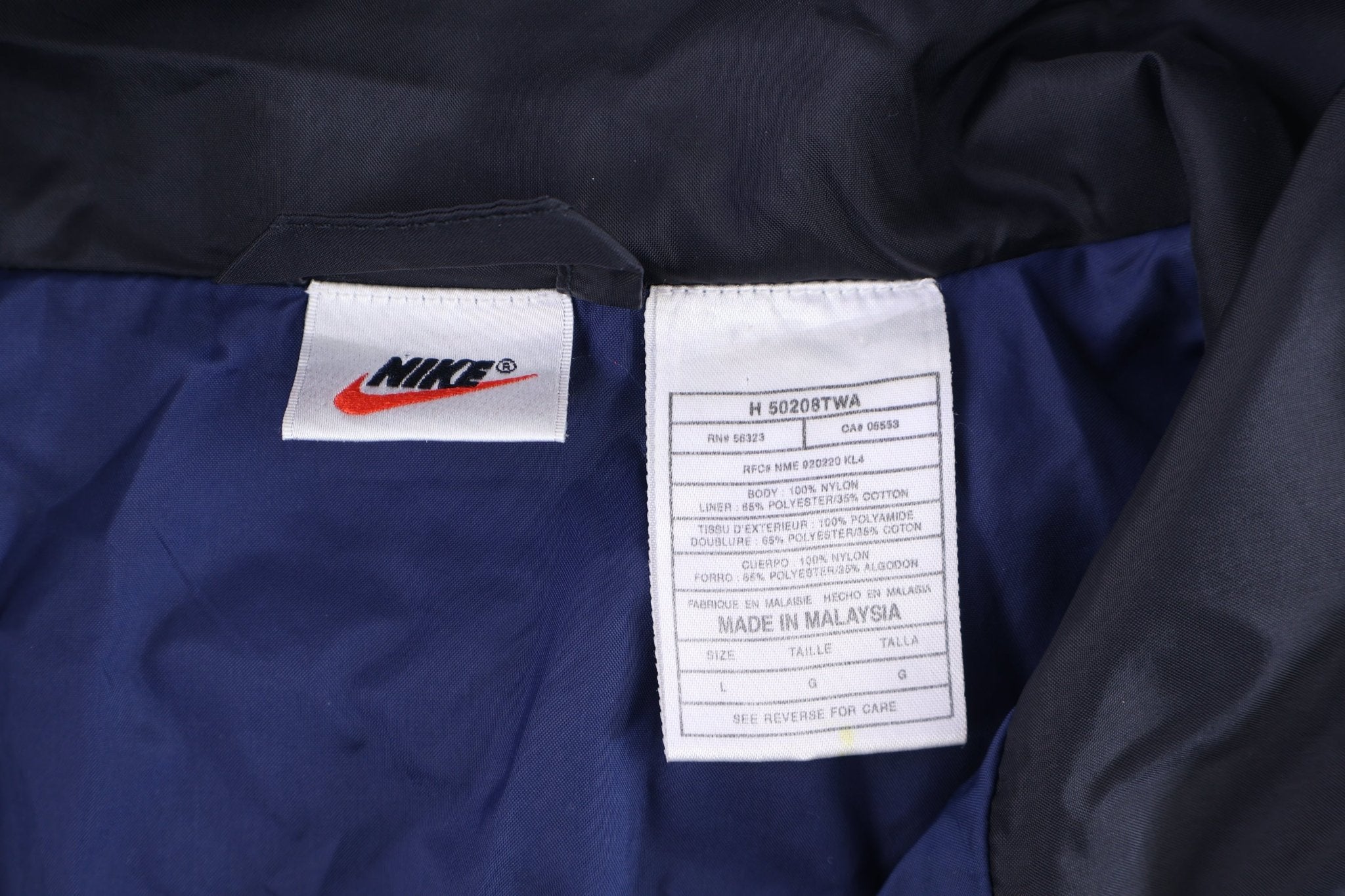 90's Nike Embroidered Logo Full Zip Windbreaker - jacket - Thrifted Threads