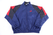 90's Nike Embroidered Logo Full Zip Windbreaker - jacket - Thrifted Threads