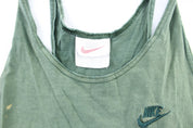 90's Nike Embroidered Logo Green Tank Top - ThriftedThreads.com