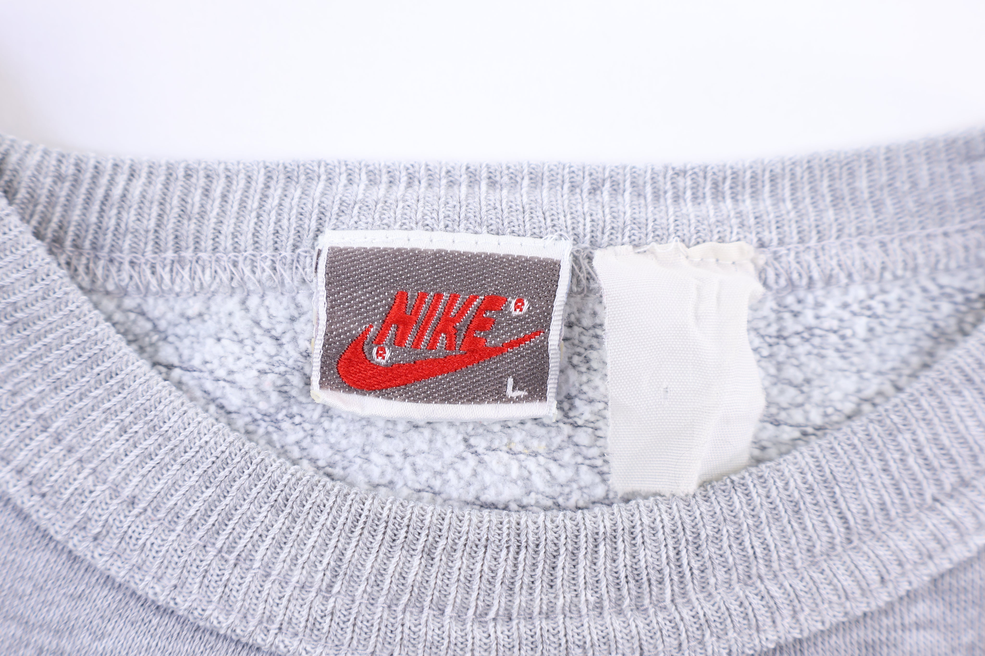 90's Nike Embroidered Logo Grey T-shirt - Shirts & Tops - Thrifted Threads