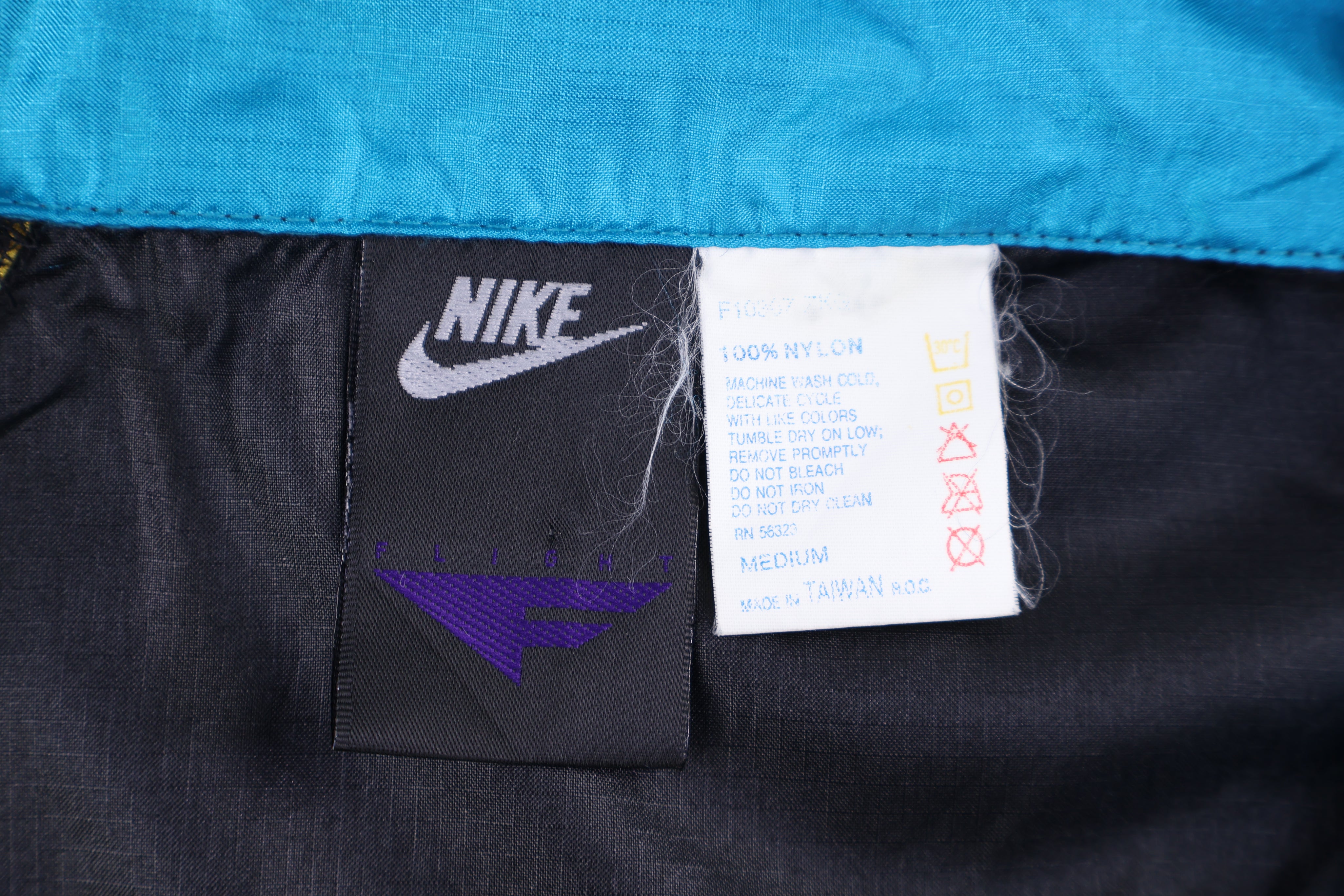 90's Nike Embroidered Logo Multicolor Full Zip Jacket - Jacket - Thrifted Threads