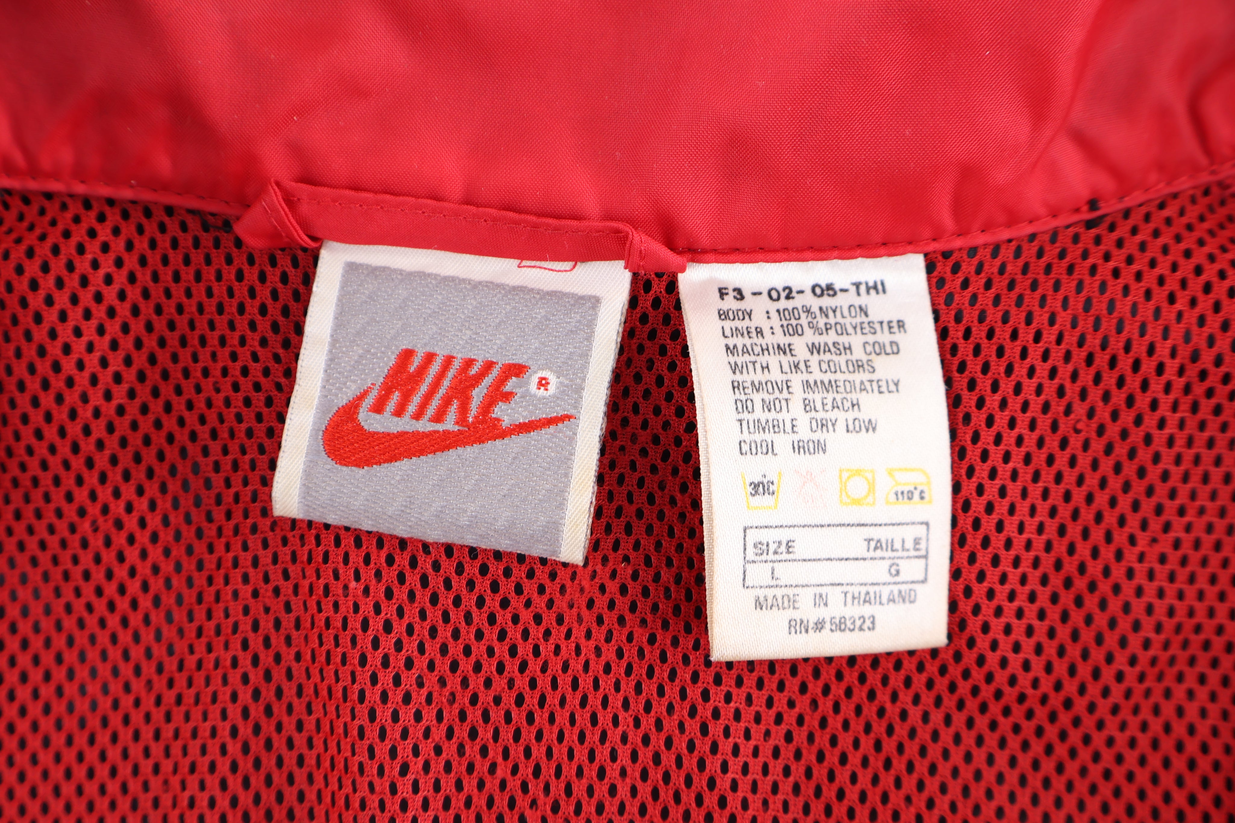 90's Nike Embroidered Logo Multicolor Full Zip Windbreaker - Jacket - Thrifted Threads