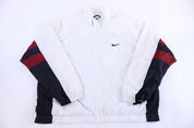 90's Nike Embroidered Logo Multicolor Full Zip Windbreaker - Jacket - Thrifted Threads