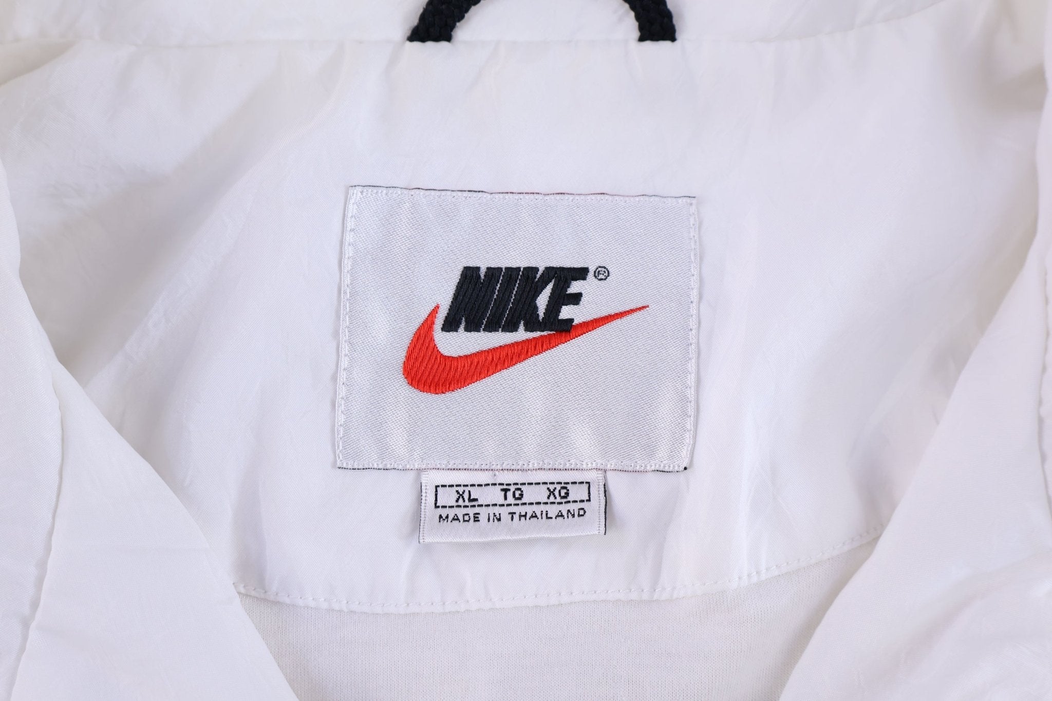 90's Nike Embroidered Logo Multicolor Full Zip Windbreaker - Jacket - Thrifted Threads