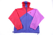 90's Nike Embroidered Logo Multicolor Pullover Windbreaker - Jacket - Thrifted Threads