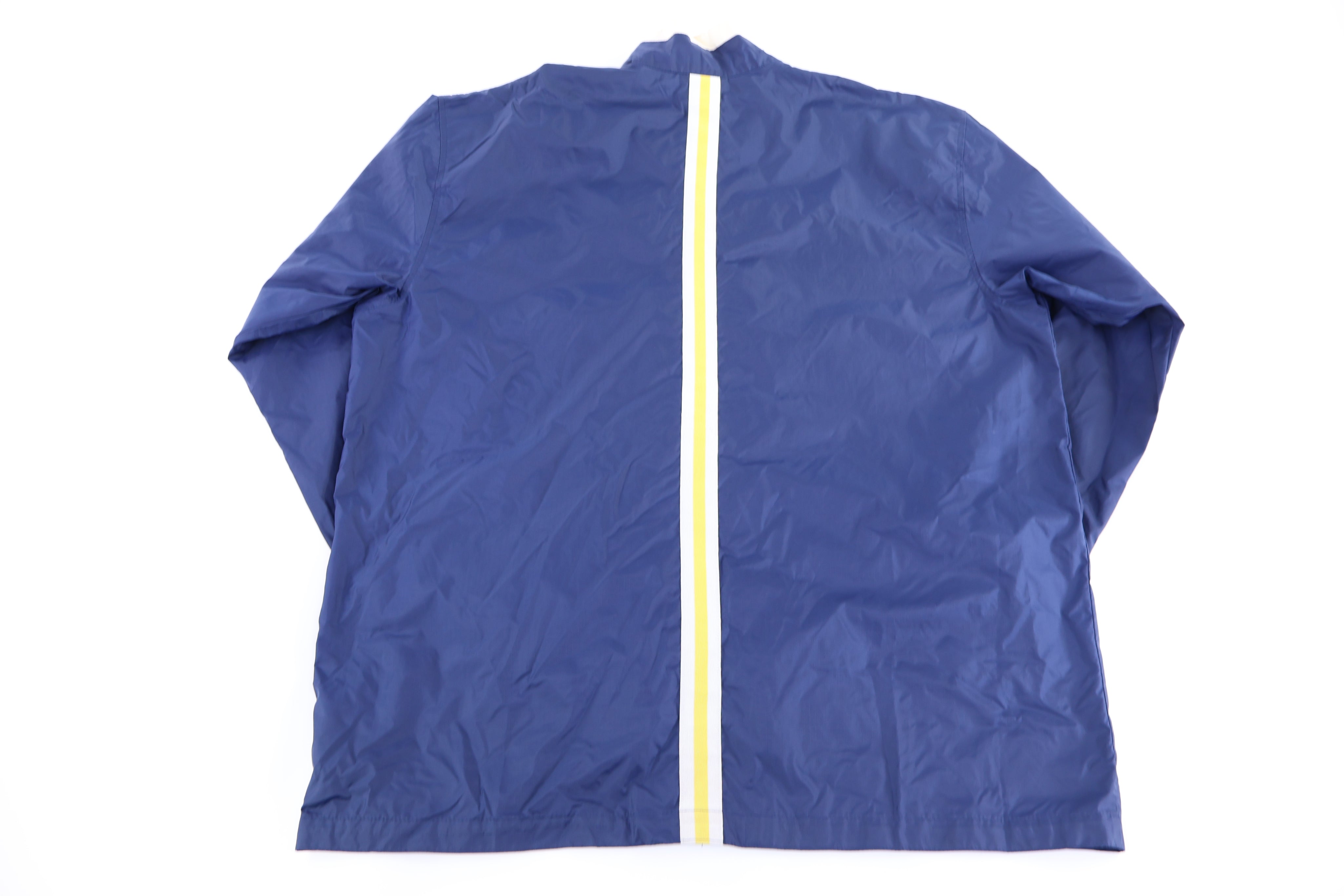 90's Nike Embroidered Logo Navy Full Zip Windbreaker - Jacket - Thrifted Threads