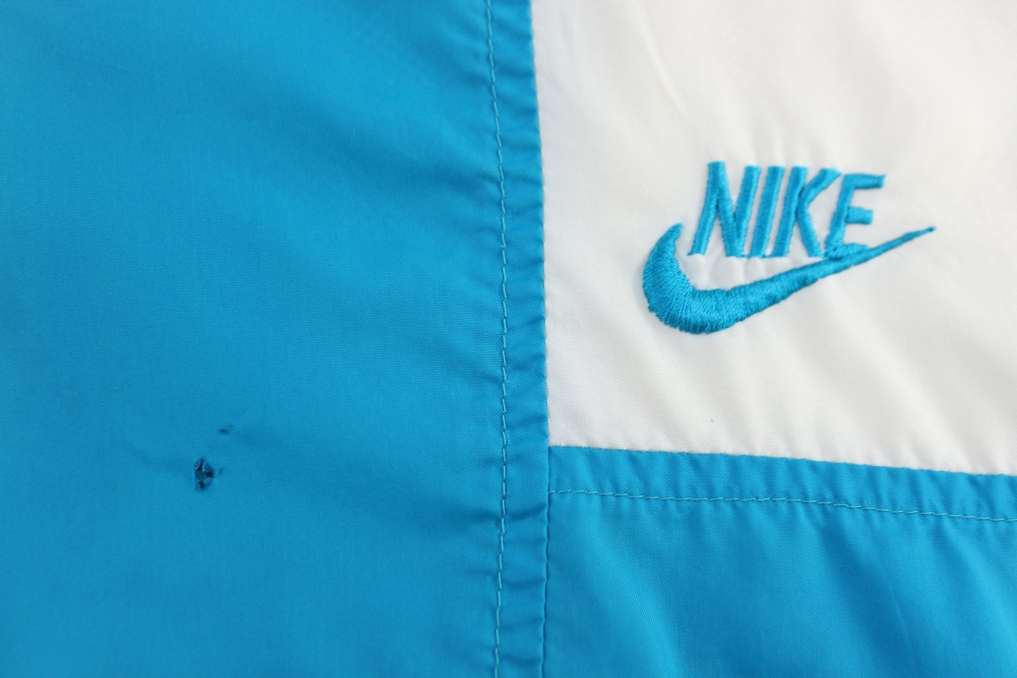 90's Nike Embroidered Logo Red, Blue, & White Zip Up Jacket - ThriftedThreads.com