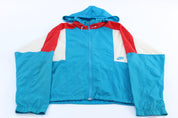 90's Nike Embroidered Logo Red, Blue, & White Zip Up Jacket - ThriftedThreads.com