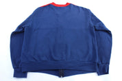 90's Nike Embroidered Logo Red & Blue Zip Up Jacket - Jacket - Thrifted Threads