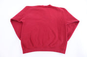 90's Nike Embroidered Logo Red Sweatshirt - Sweatshirt - Thrifted Threads