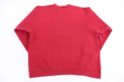 90's Nike Embroidered Logo Red Sweatshirt - Sweatshirt - Thrifted Threads