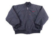 90's Nike Embroidered Logo Reversible Full Zip Jacket - Jacket - Thrifted Threads