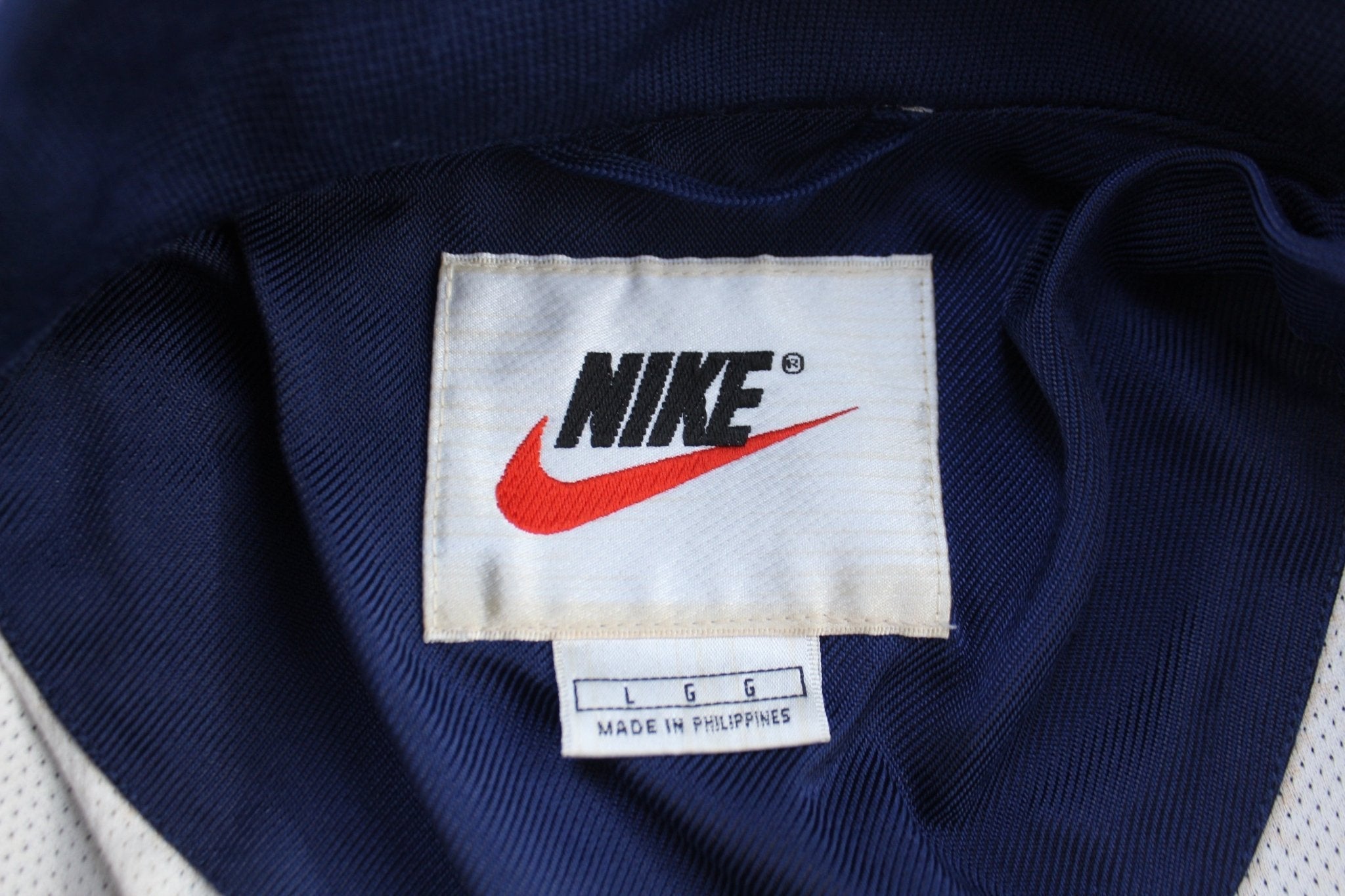 90's Nike Embroidered Swoosh Logo Blue Jacket - Jackets - Thrifted Threads