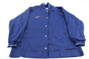 90's Nike Embroidered Swoosh Logo Blue Jacket - Jackets - Thrifted Threads