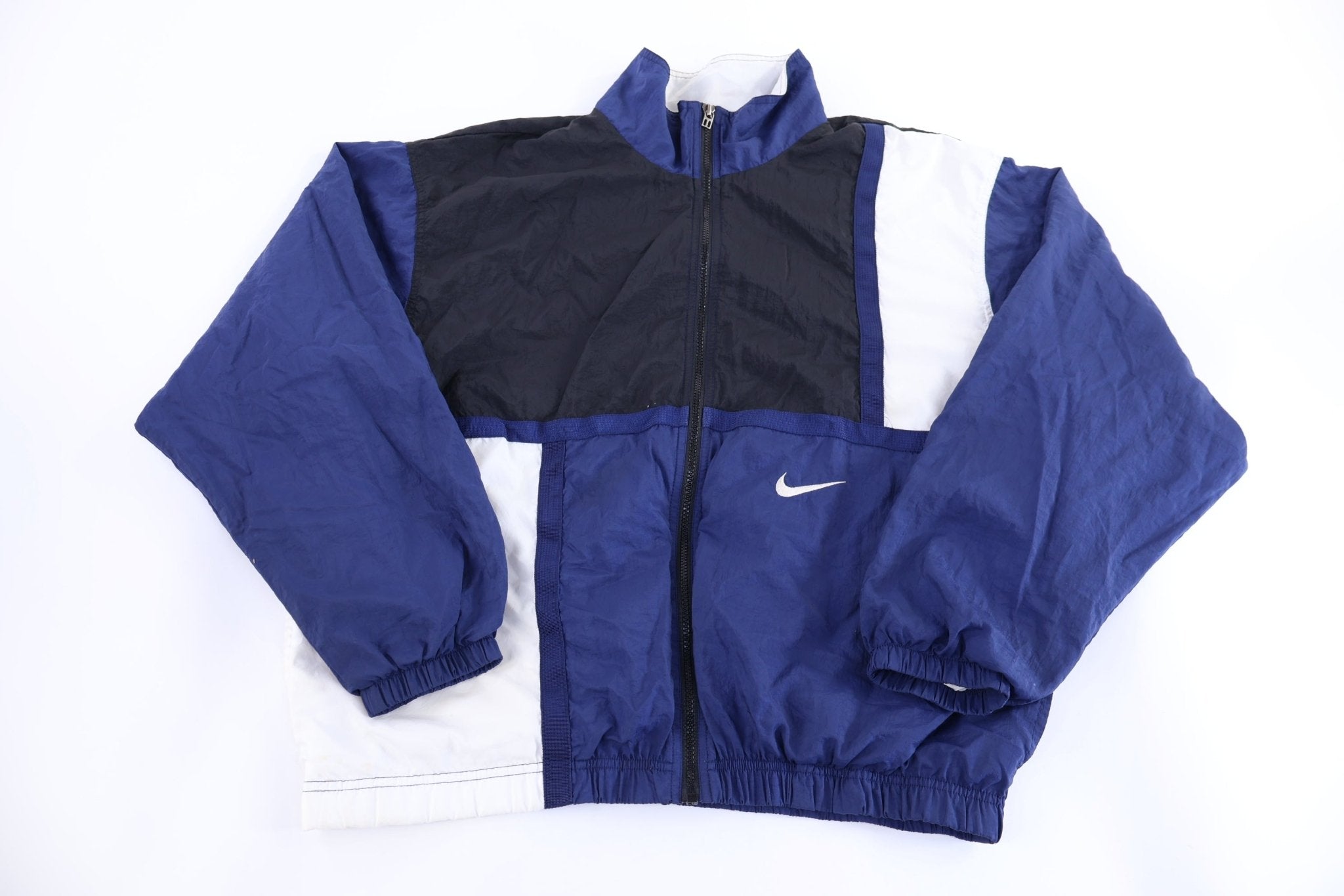 90's Nike Full Zip Multicolor Windbreaker - Jacket - Thrifted Threads