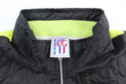 90's Nike International Embroidered Black, White, & Neon Zip Up Jacket - Jackets - Thrifted Threads