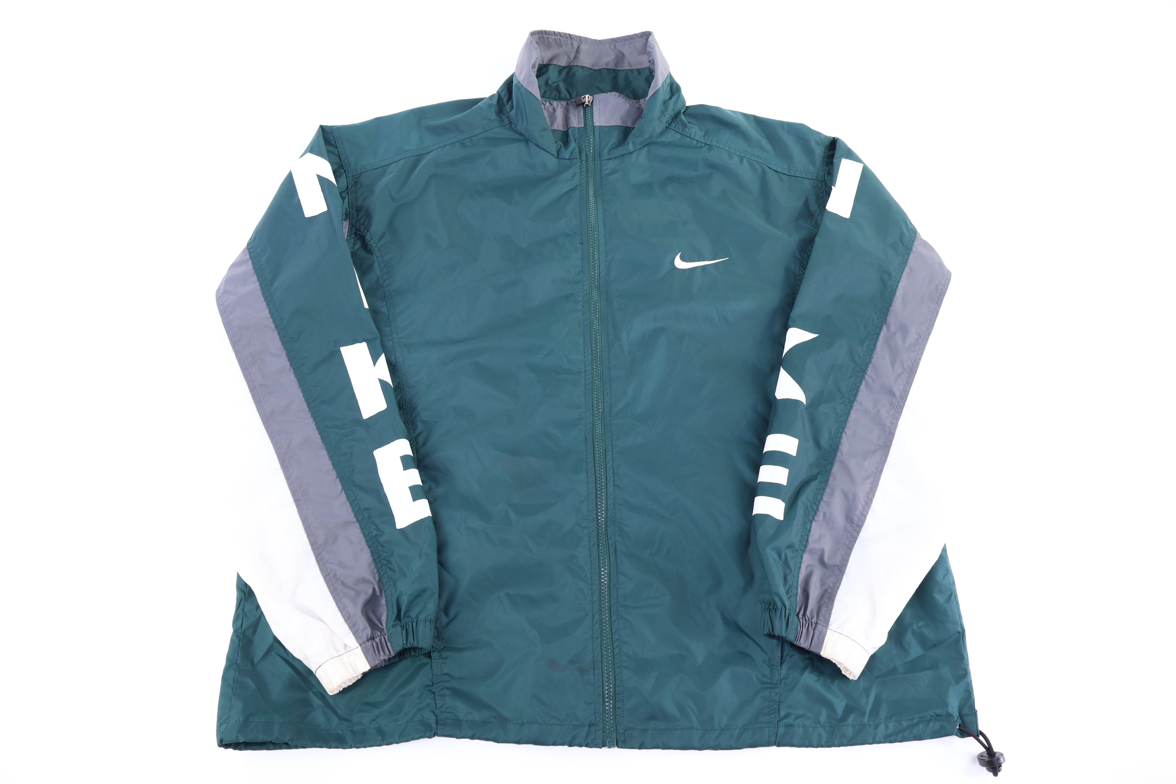 90's Nike Multicolor Full Zip Windbreaker - Jacket - Thrifted Threads