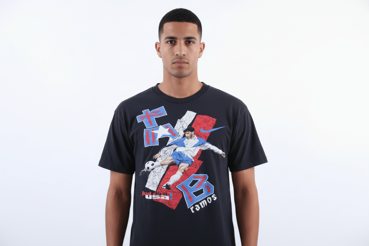 90's Nike Tab Ramos Soccer T-shirt - Shirts & Tops - Thrifted Threads