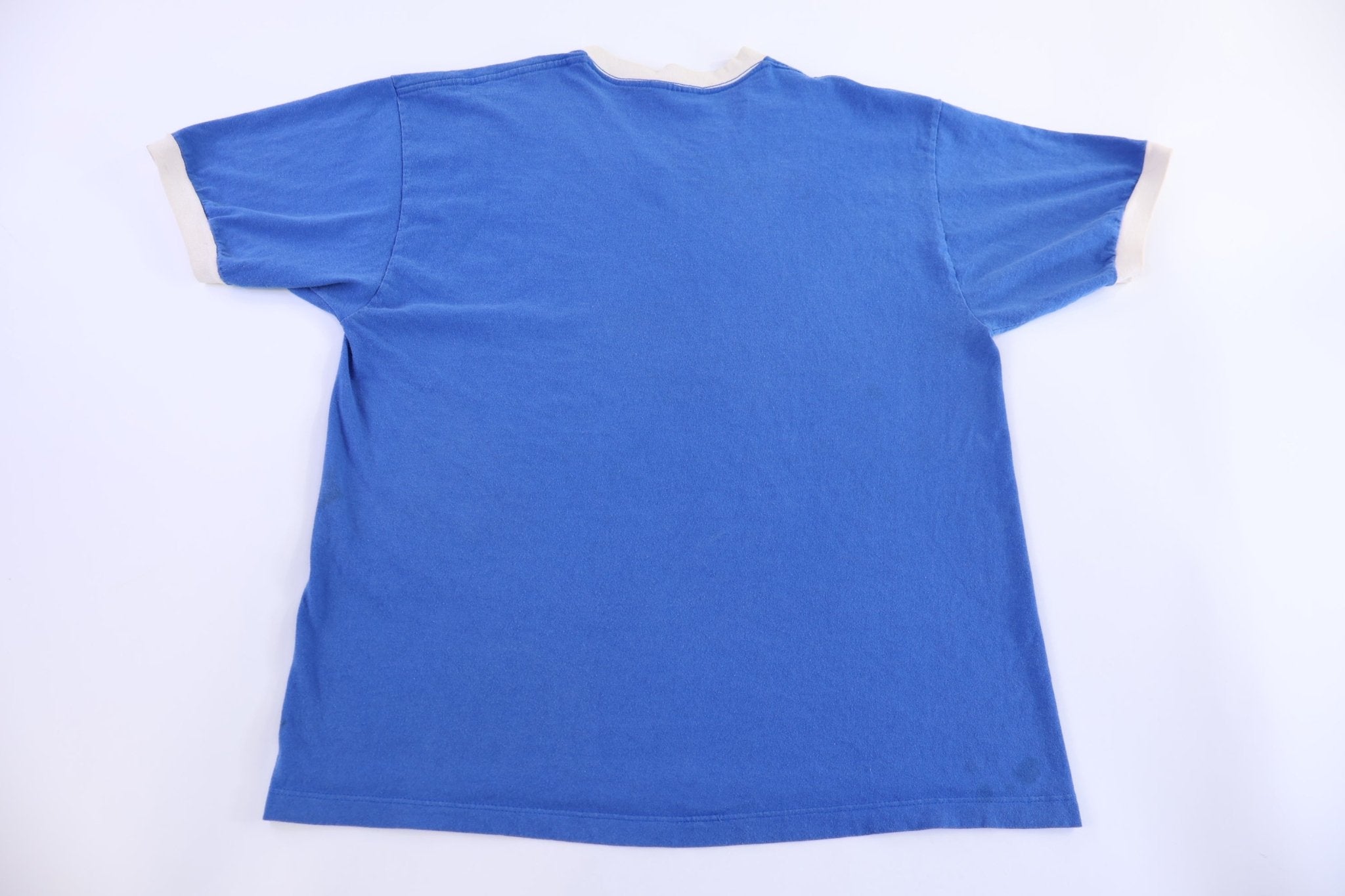 90's Nike Tennis White & Blue T-shirt - Shirts & Tops - Thrifted Threads