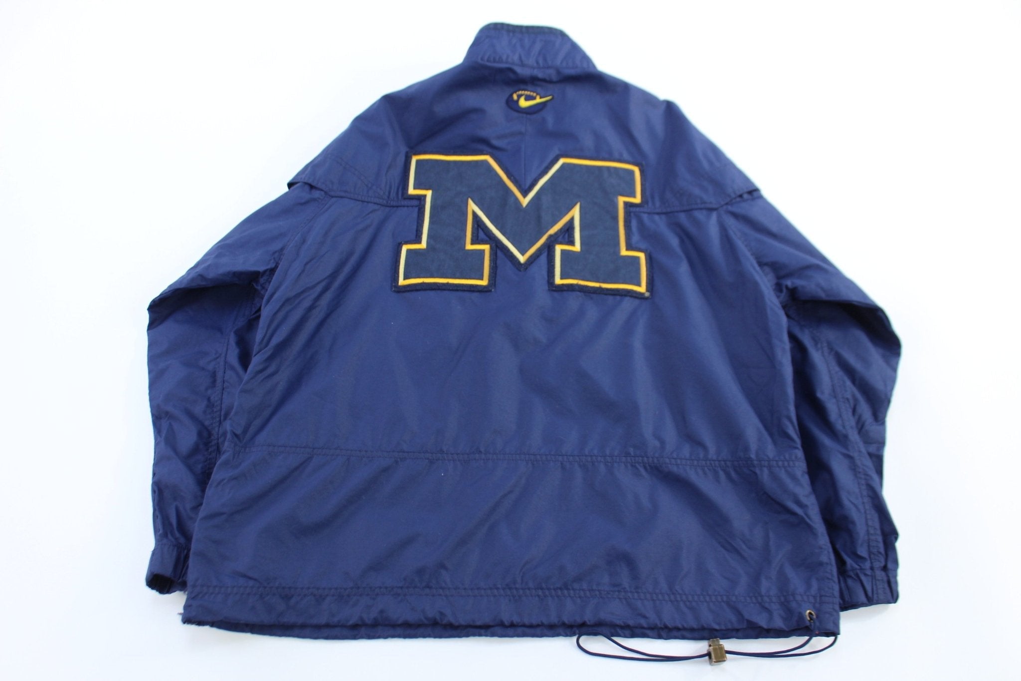 90's Nike University of Michigan Quarter Zip Windbreaker - Jacket - Thrifted Threads