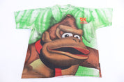 90's Nintendo Donkey Kong Country All Over Graphic T-shirt - Shirts & Tops - Thrifted Threads