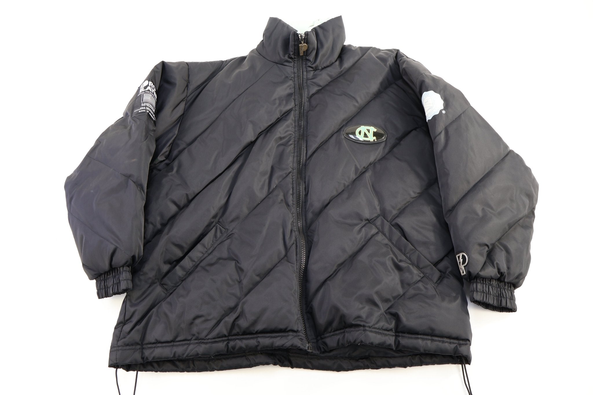 90's North Carolina Tar Heels Full Zip Puffer Jacket - Jacket - Thrifted Threads