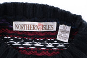 90's Northern Isles Multipattern Knit Sweater - Sweater - Thrifted Threads