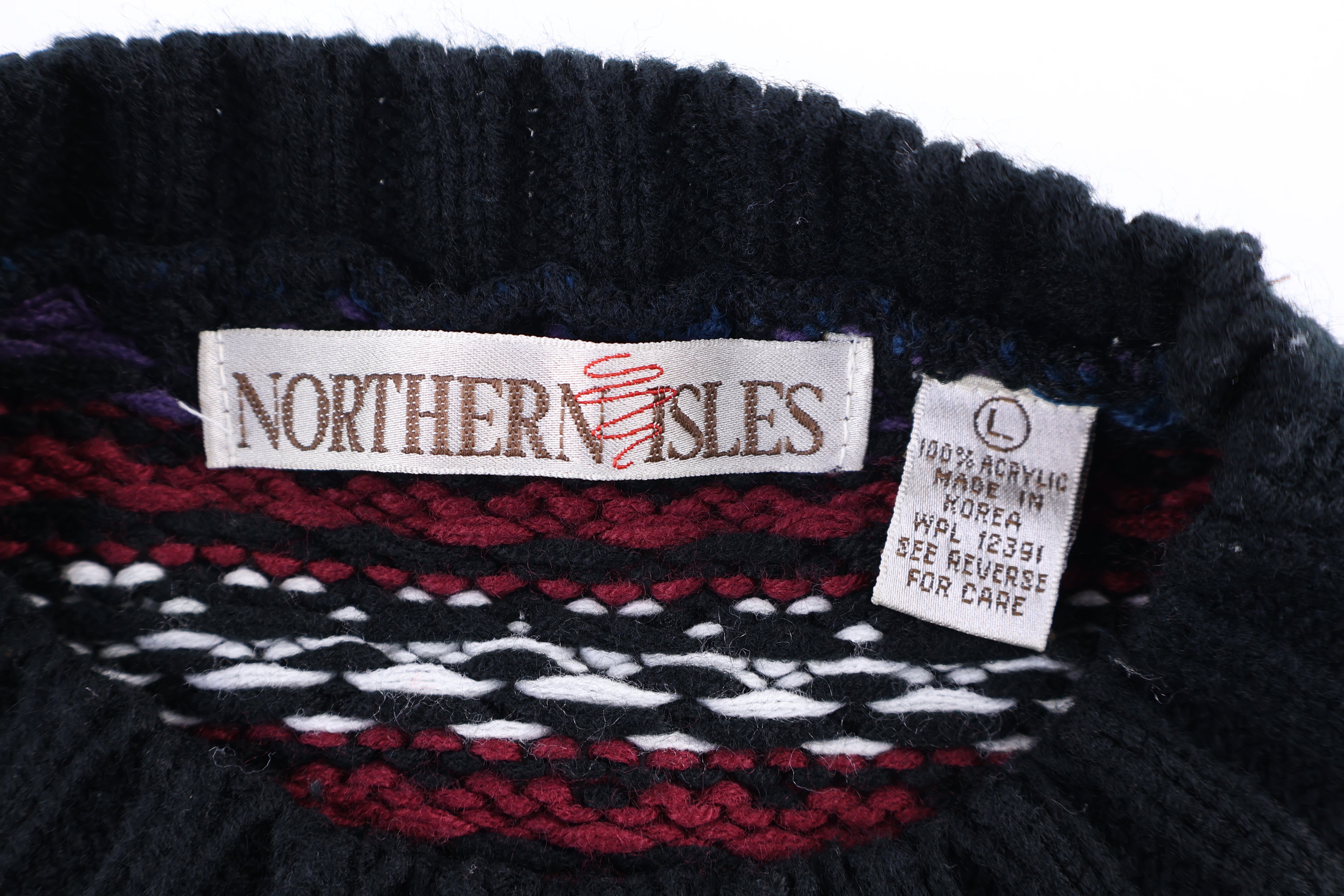 90's Northern Isles Multipattern Knit Sweater - Sweater - Thrifted Threads