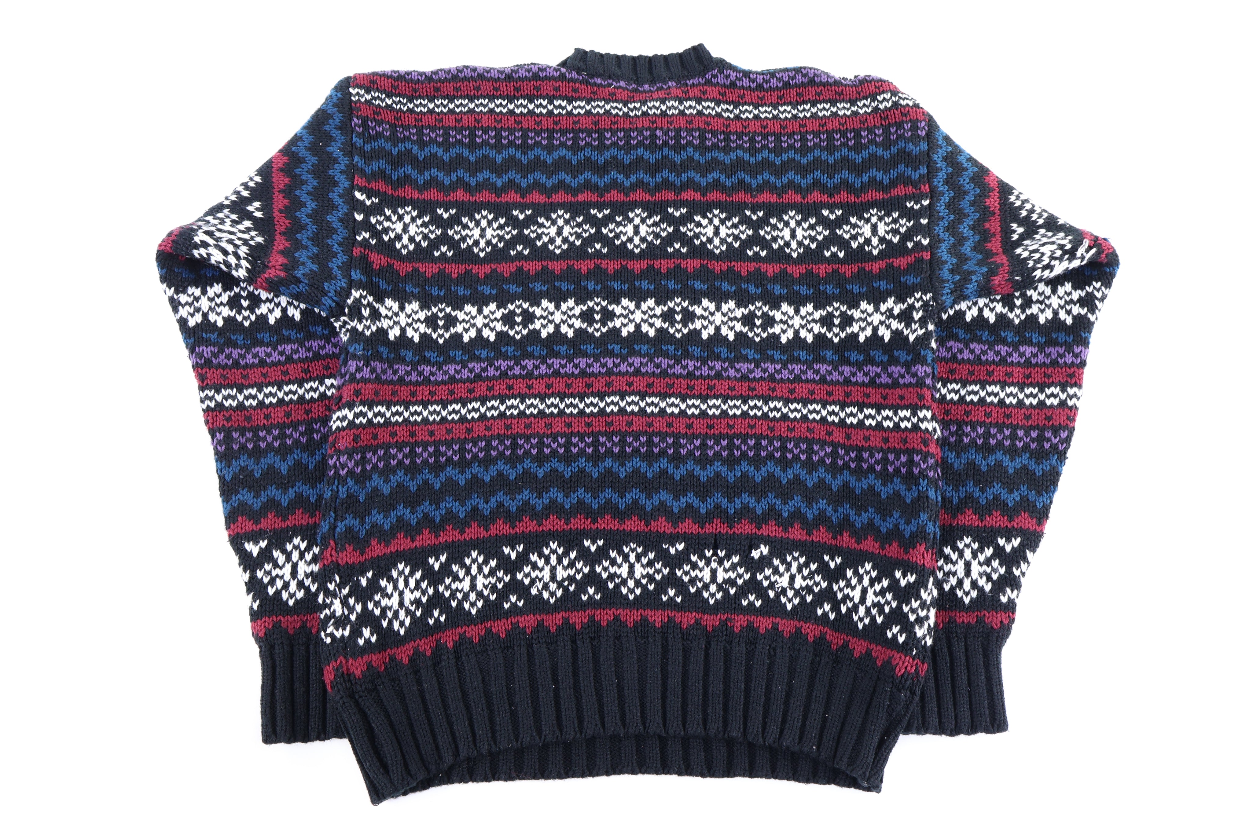90's Northern Isles Multipattern Knit Sweater - Sweater - Thrifted Threads