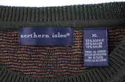 90's Northern Isles Multipattern Knit Sweater - Sweater - Thrifted Threads