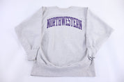 90's Northwestern University Reverse Weave Sweatshirt - Sweatshirt - Thrifted Threads