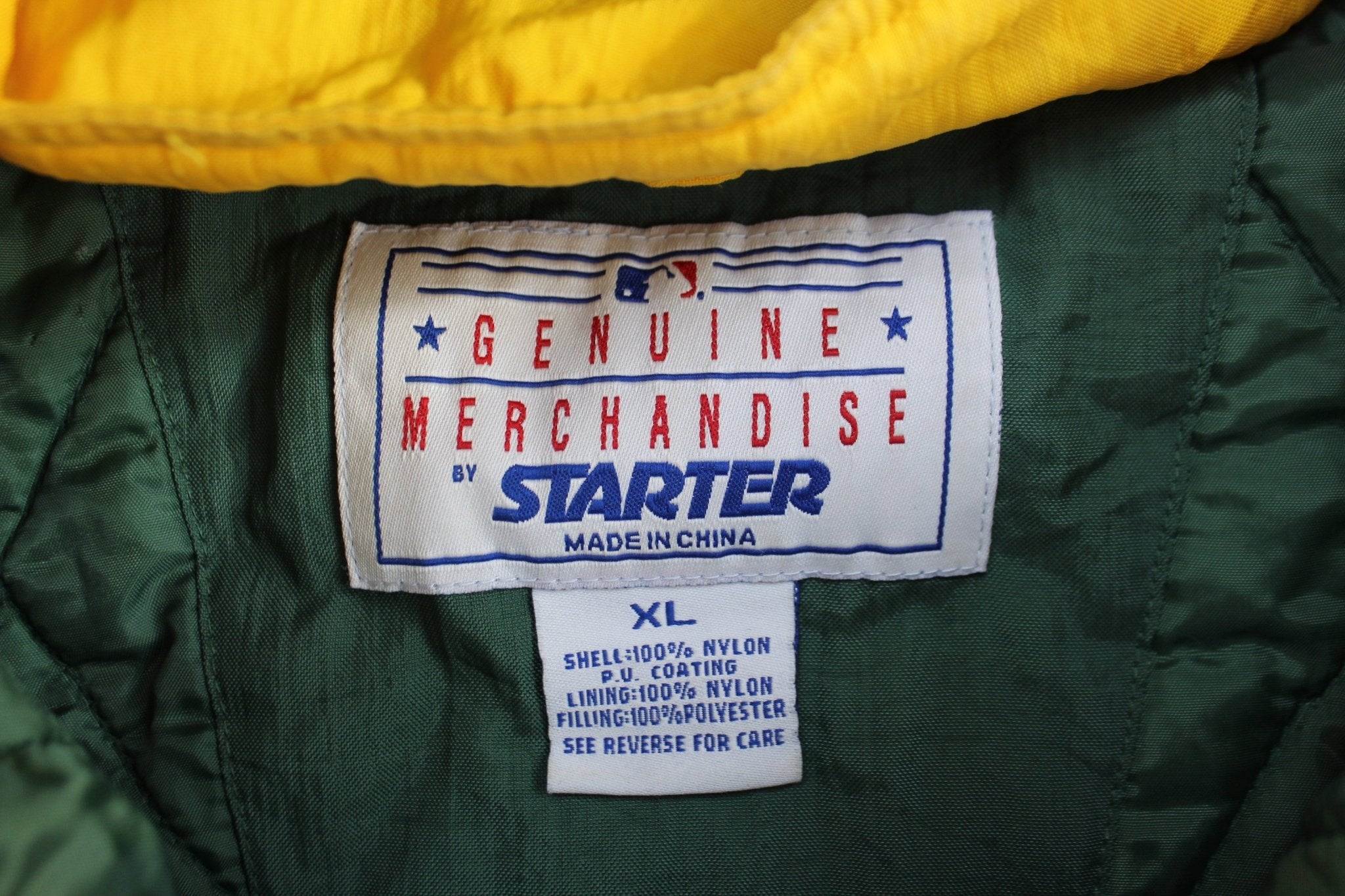 90's Oakland Athletics Elephant Logo Baseball Starter Pullover Jacket - ThriftedThreads.com