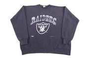 90's Oakland Raiders Football Sweatshirt - Sweatshirt - Thrifted Threads