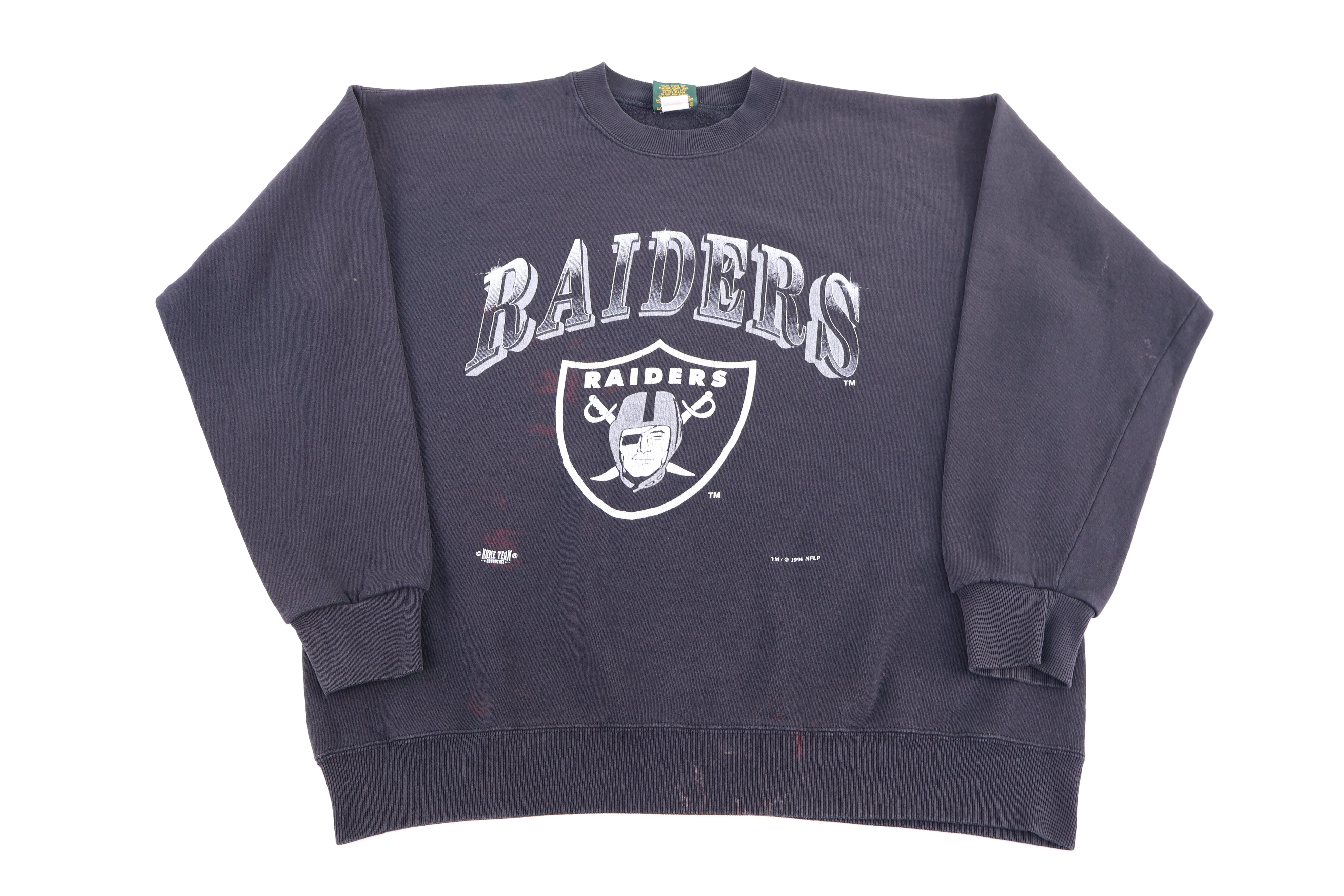 90's Oakland Raiders Football Sweatshirt - Sweatshirt - Thrifted Threads