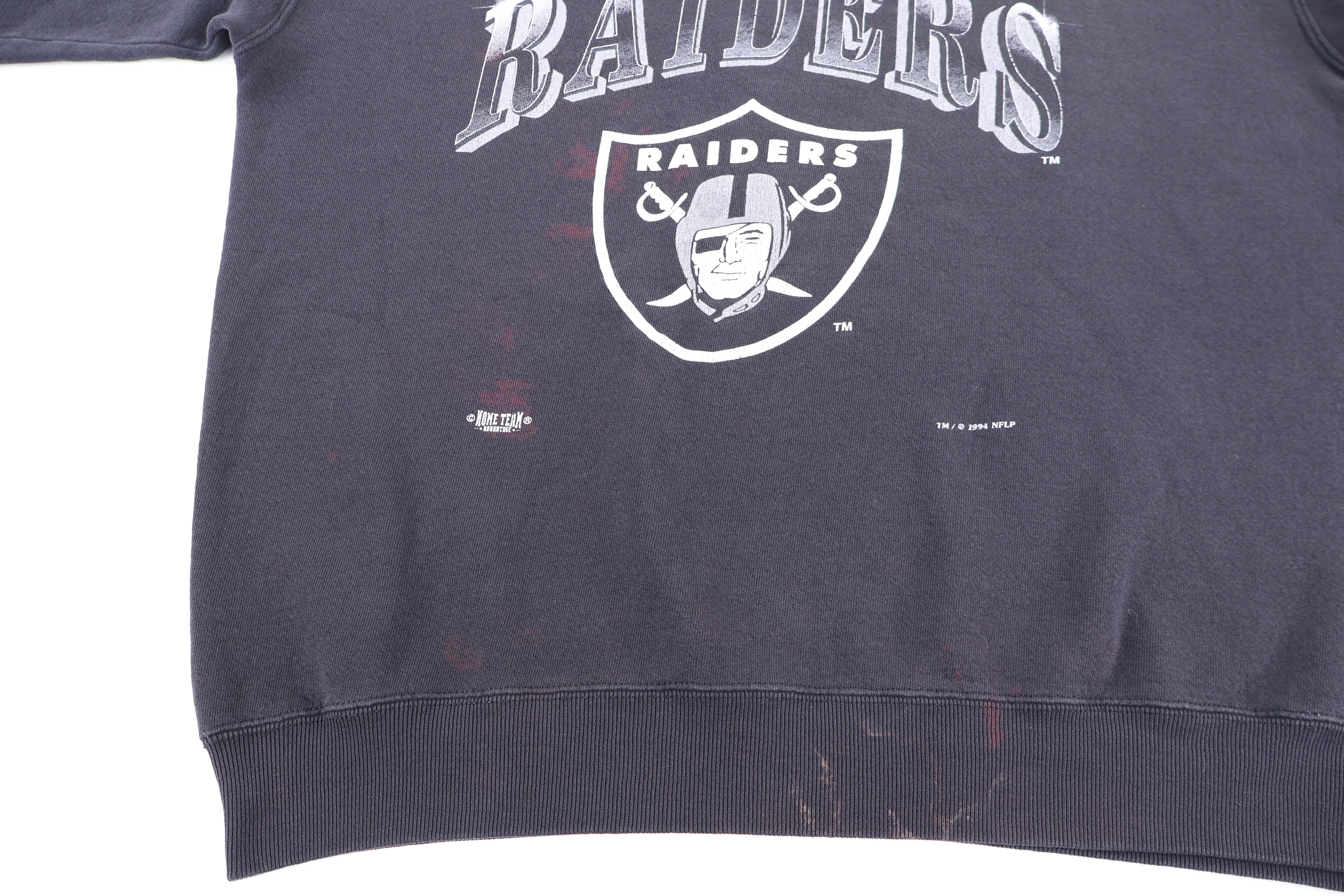 90's Oakland Raiders Football Sweatshirt - Sweatshirt - Thrifted Threads