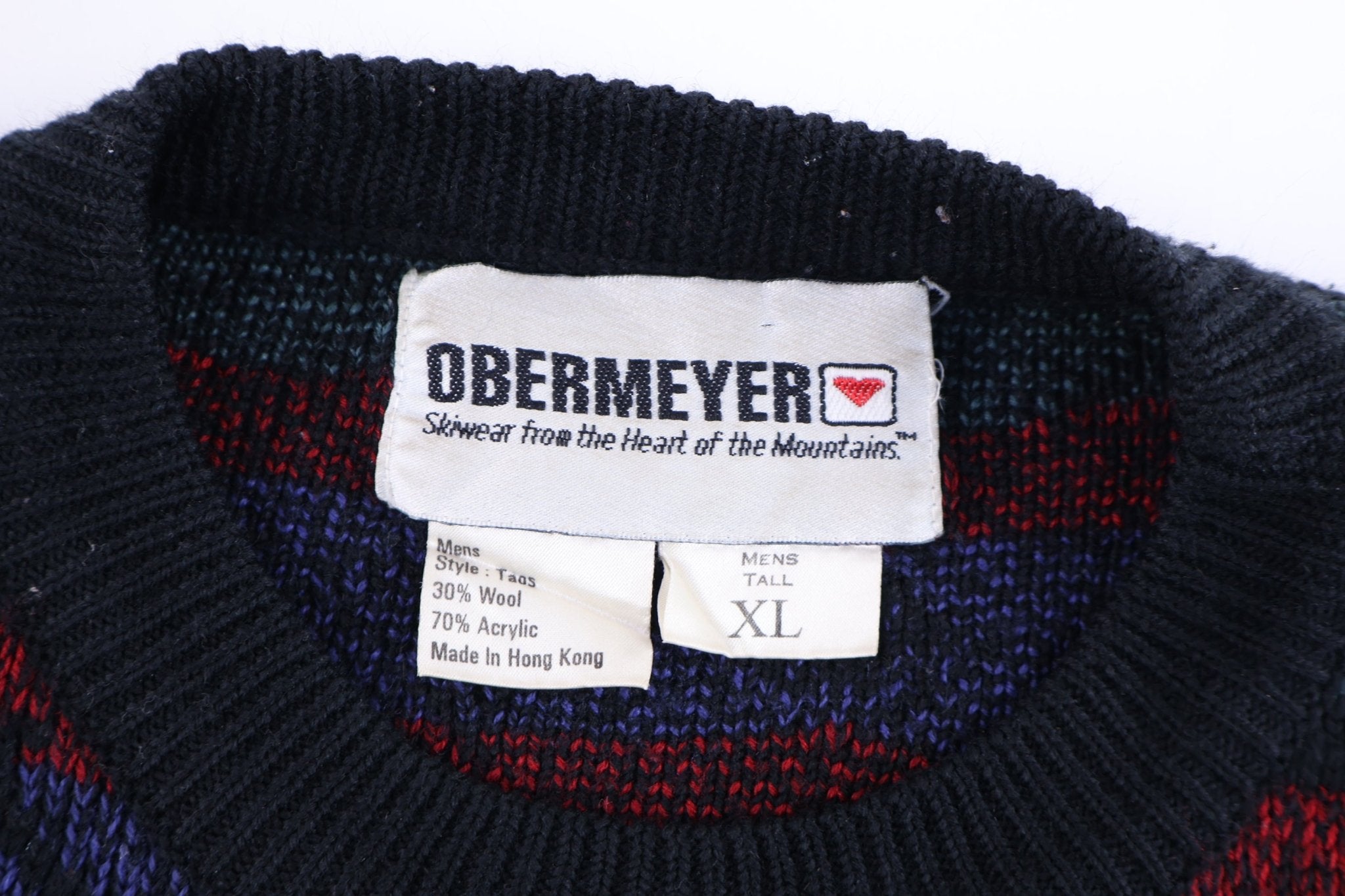 90's Obermeyer Multicolor Knit Sweater - Sweater - Thrifted Threads