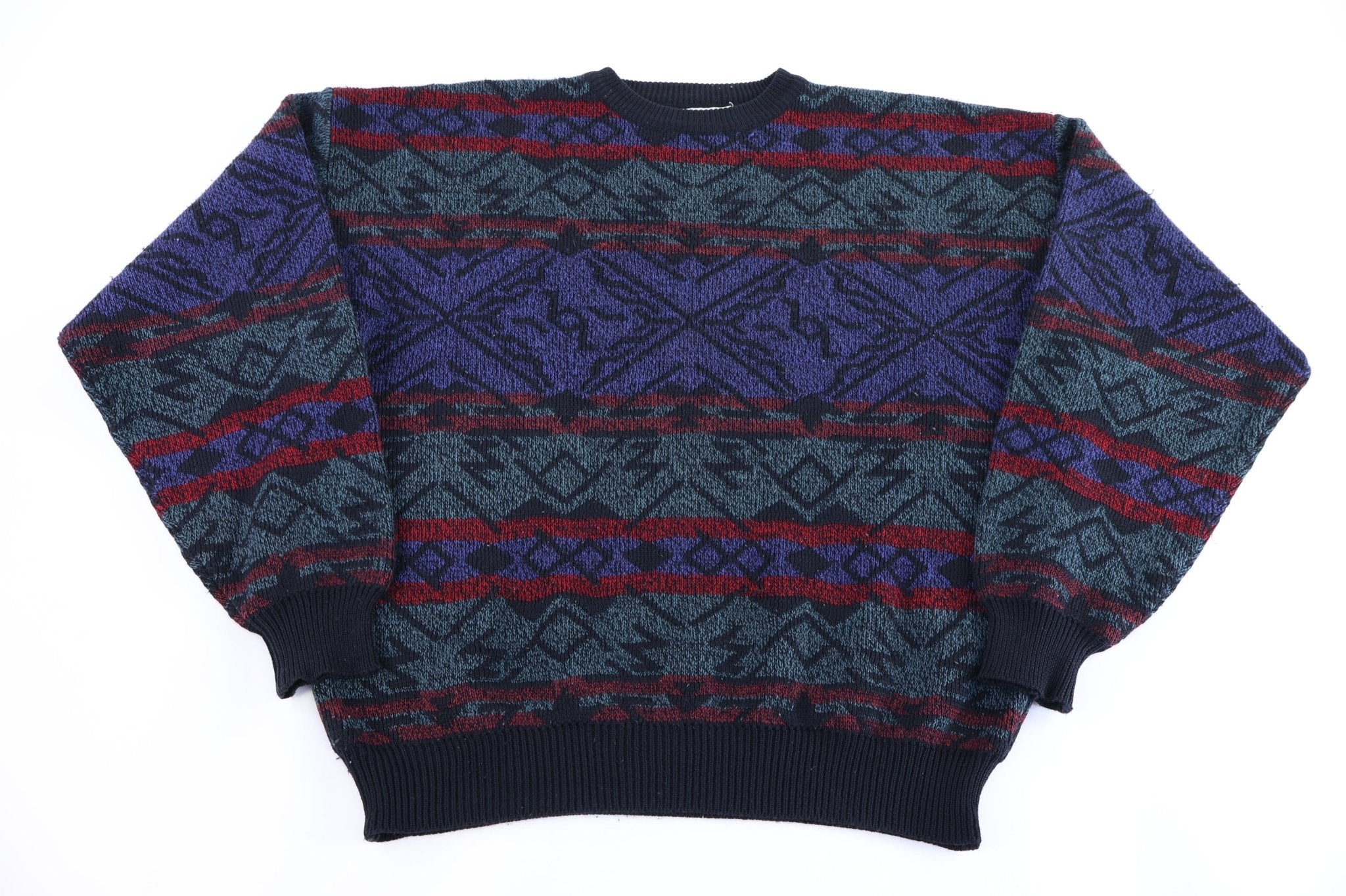 90's Obermeyer Multicolor Knit Sweater - Sweater - Thrifted Threads