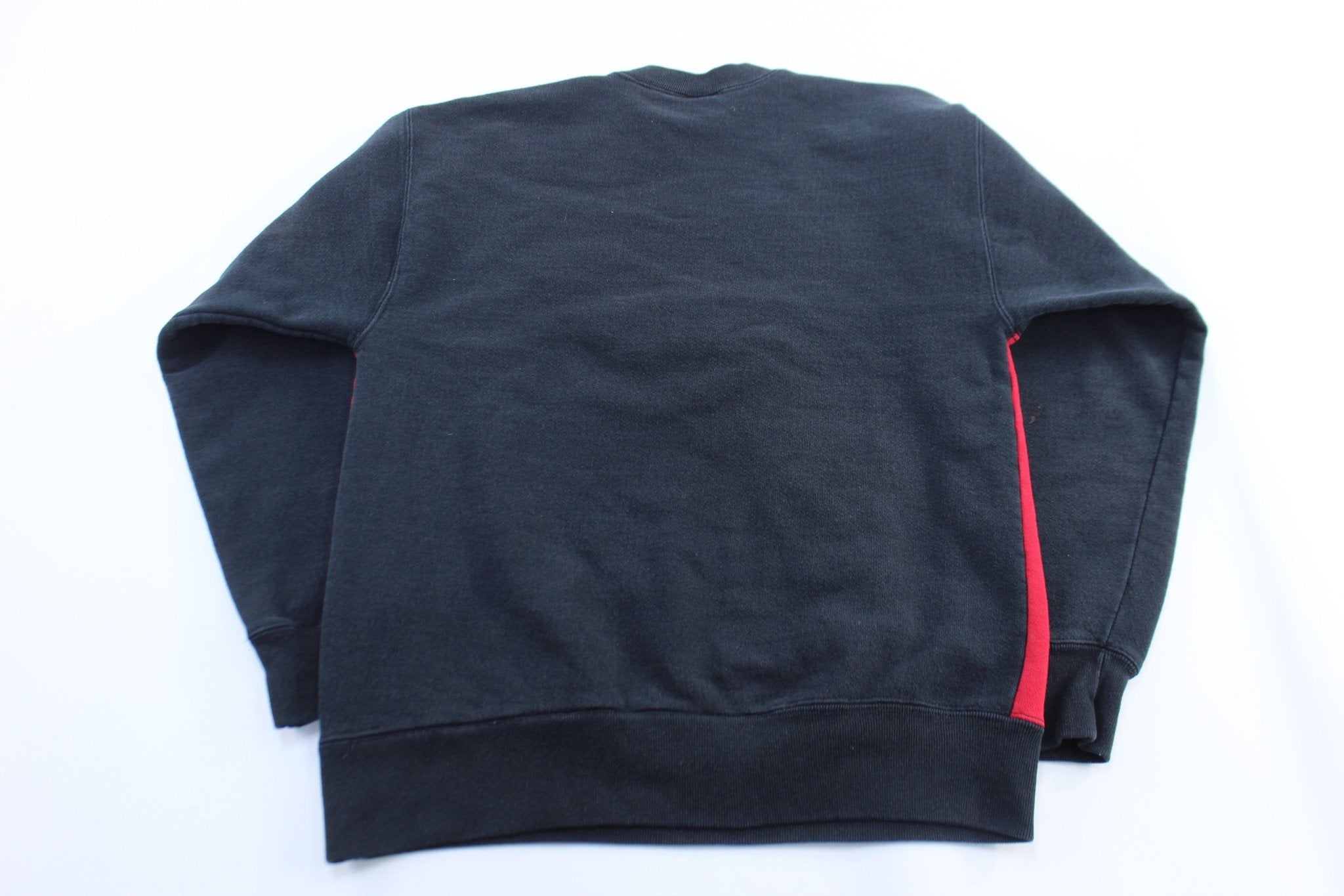 90's Ohio State Buckeyes Embroidered Striped Sweatshirt - ThriftedThreads.com