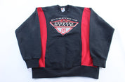 90's Ohio State Buckeyes Embroidered Striped Sweatshirt - ThriftedThreads.com