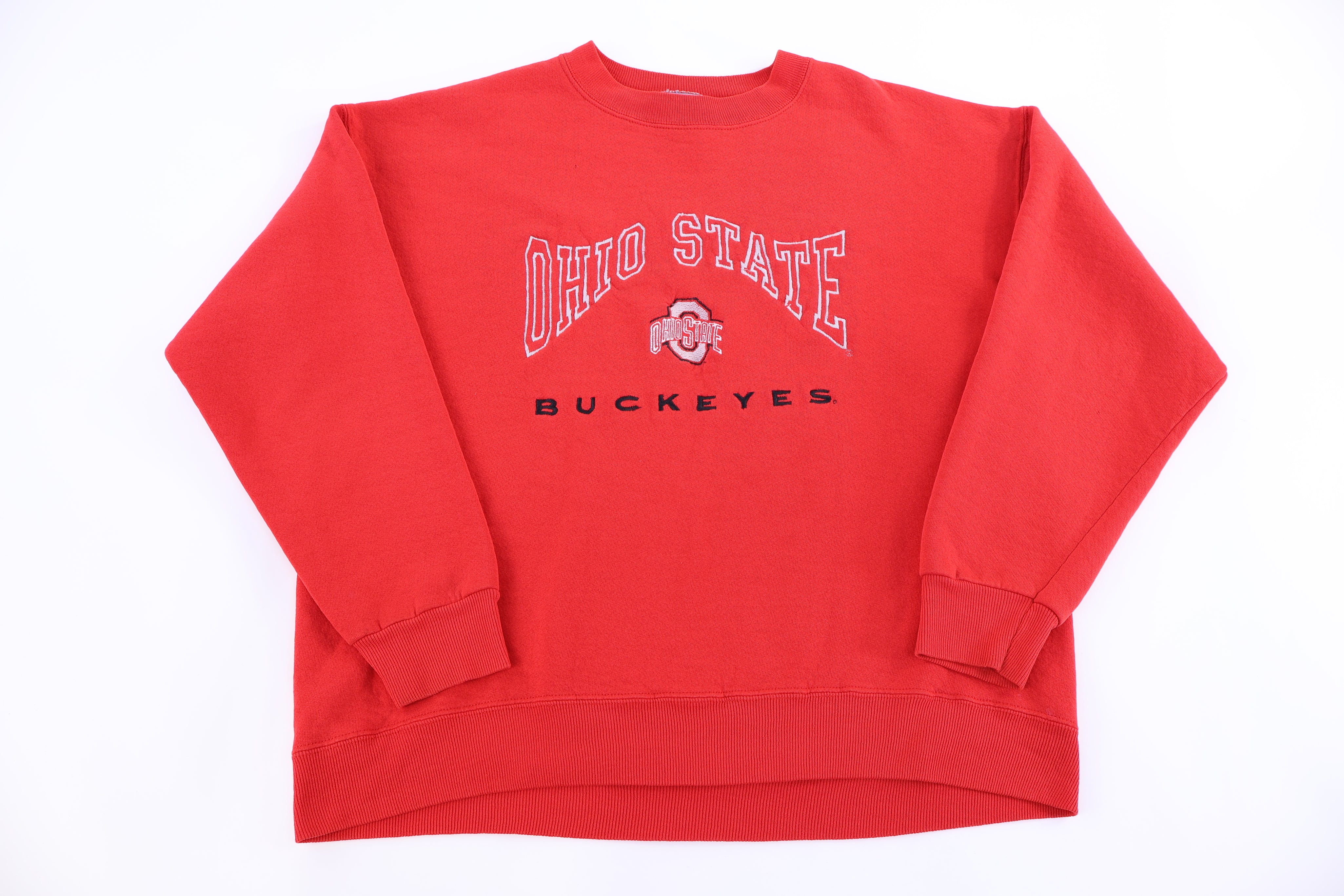 90's Ohio State Buckeyes Embroidered Sweatshirt - Sweatshirt - Thrifted Threads