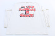 90's Ohio State University Kickin' Butt Is Our Business LS T-Shirt - ThriftedThreads.com