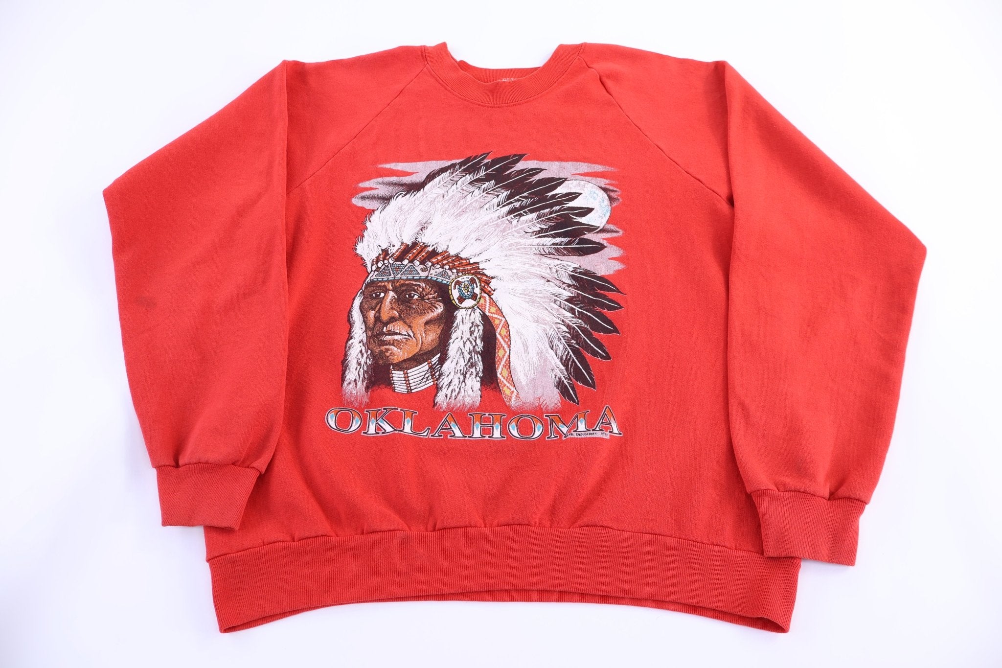 90's Oklahoma Native American Sweatshirt - Sweatshirt - Thrifted Threads