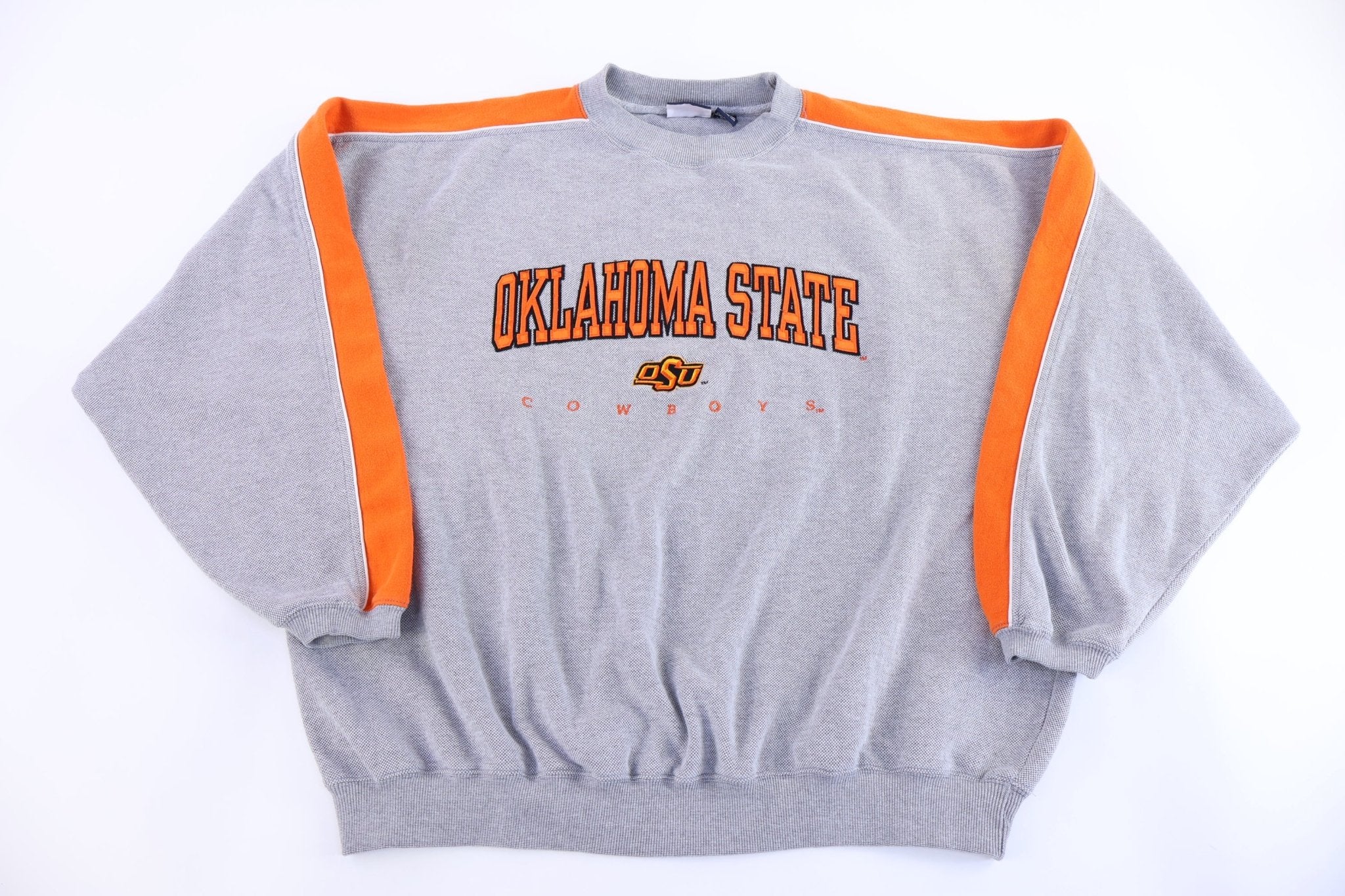 90's Oklahoma State University Embroidered Sweatshirt - Sweatshirt - Thrifted Threads