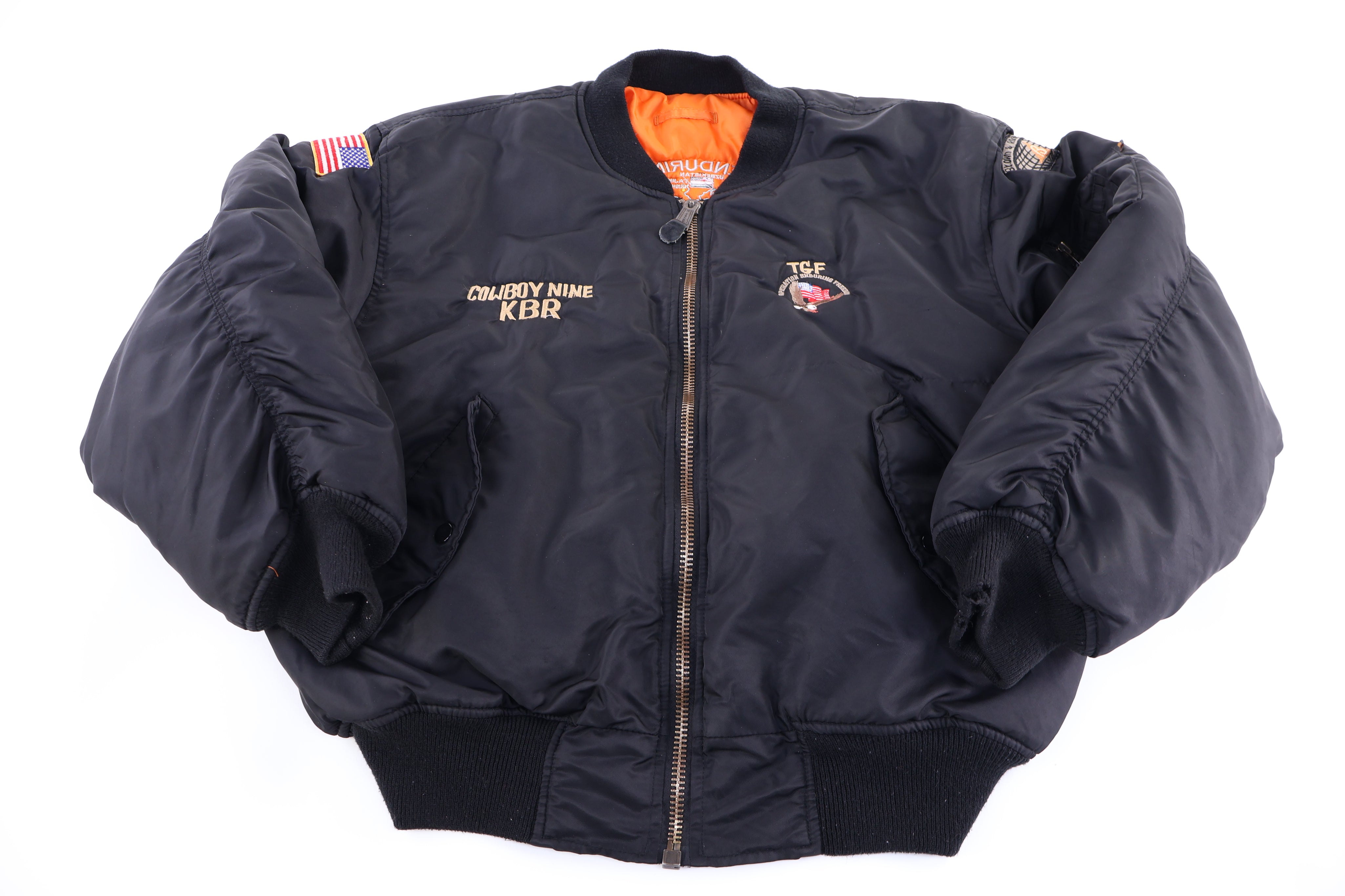 90's Operation Enduring Freedom Bomber Jacket - Jacket - Thrifted Threads
