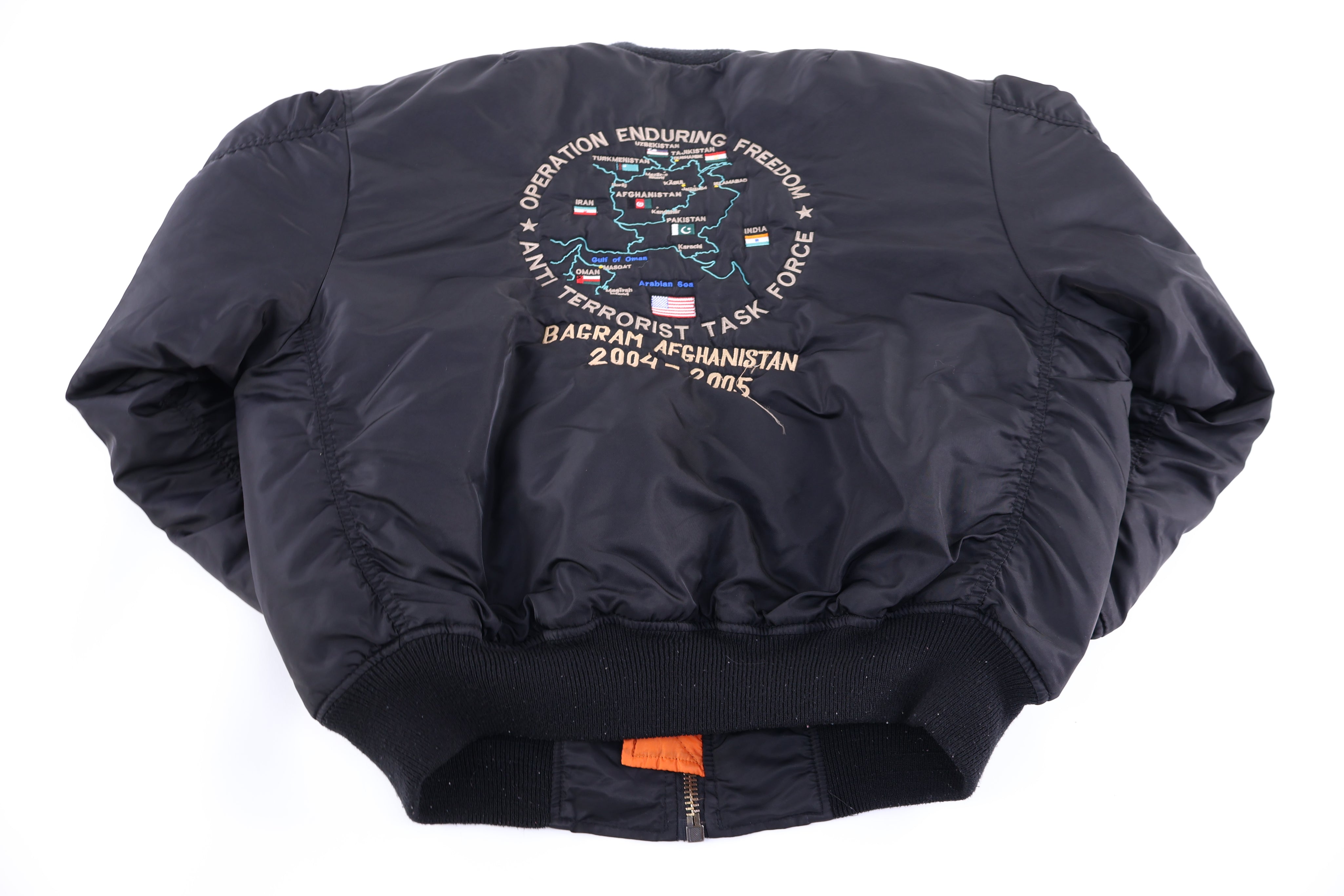 90's Operation Enduring Freedom Bomber Jacket - Jacket - Thrifted Threads