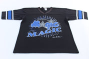 90's Orlando Magic Basketball Striped T-Shirt - ThriftedThreads.com