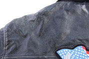 90's Outbrook Black Full Zip Leather Jacket - ThriftedThreads.com