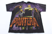 90's Pantera All Over Graphic T-shirt - ThriftedThreads.com