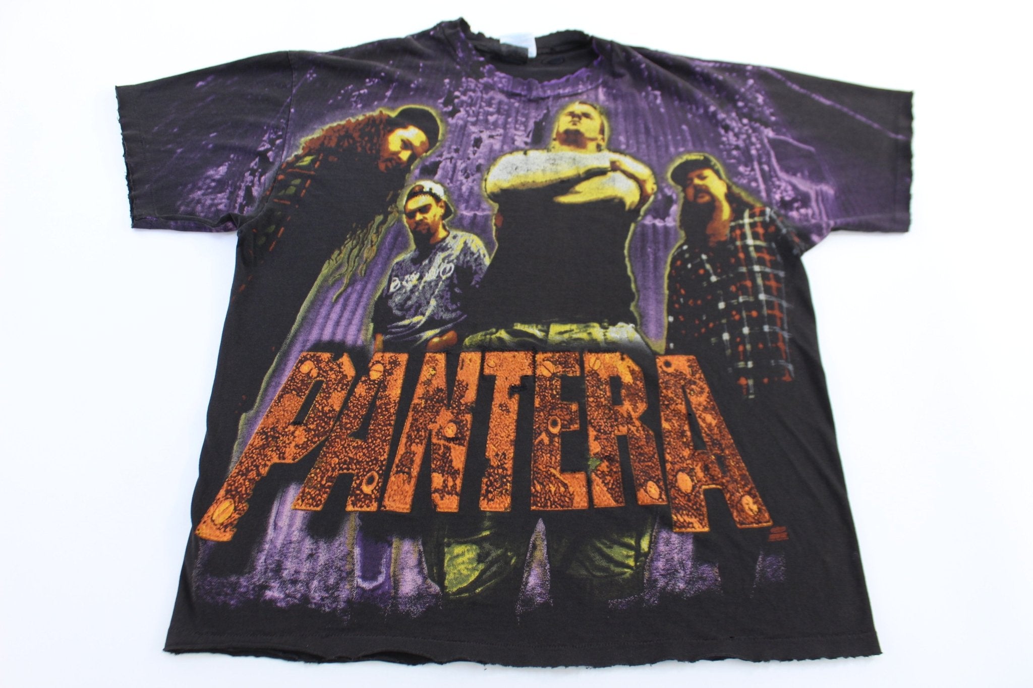 90's Pantera All Over Graphic T-shirt - ThriftedThreads.com