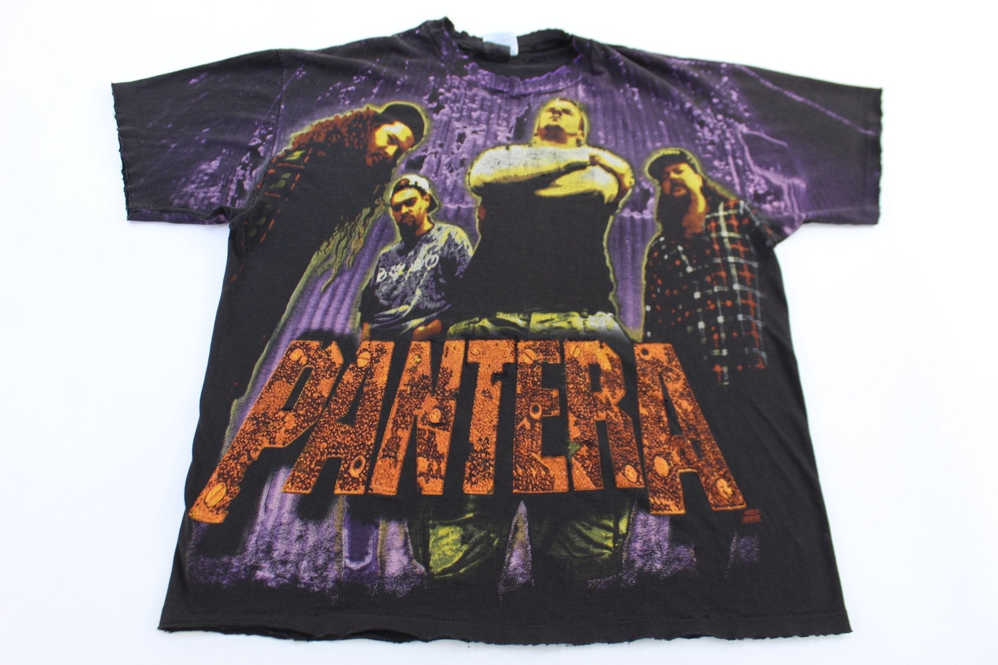 90's Pantera All Over Graphic T-shirt - Shirts & Tops - Thrifted Threads